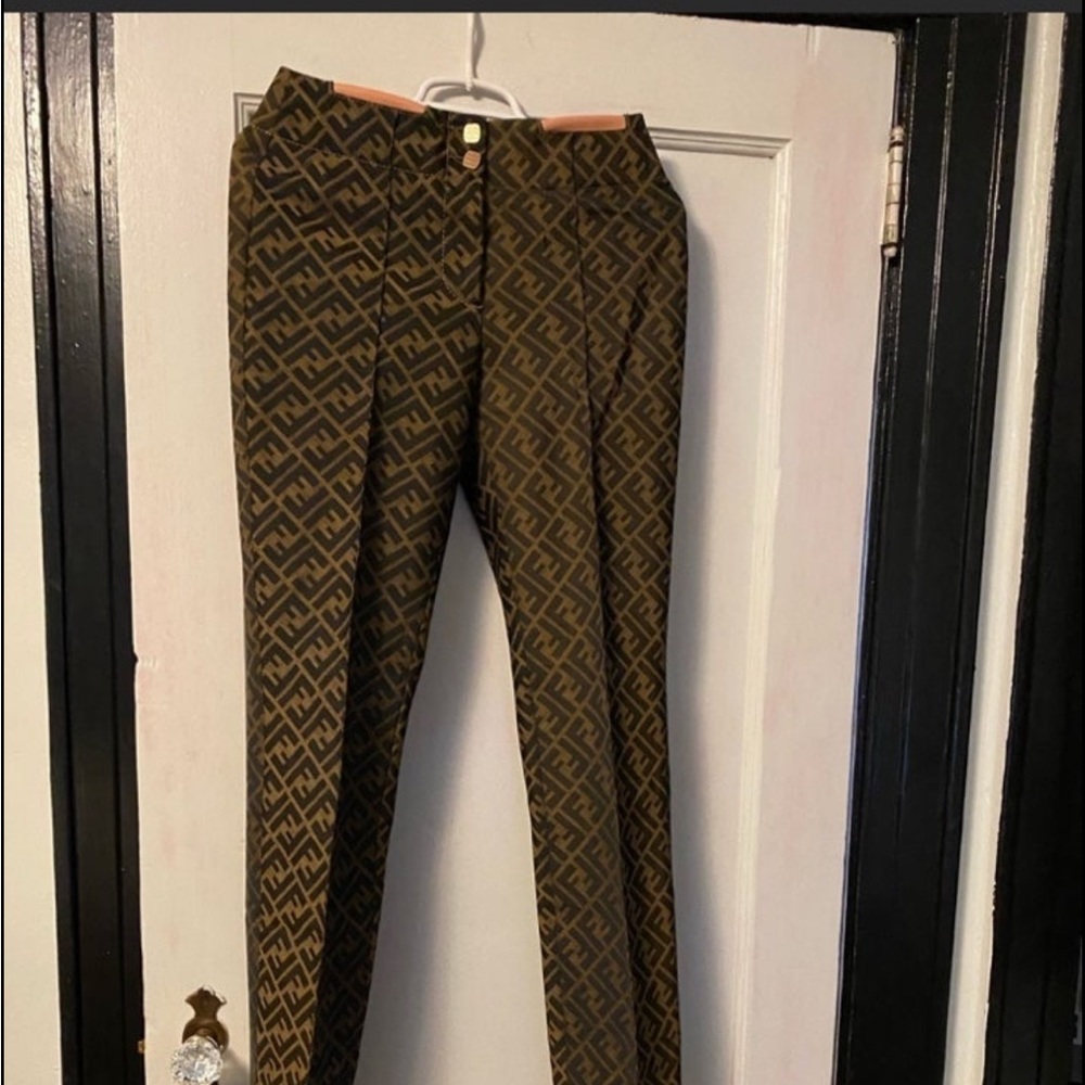 Fendi Zucca Print Pants - Womens